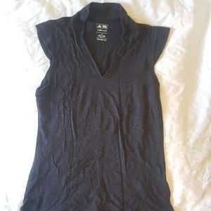 NWOT Adidas Women's Charcoal Grey Top Nice Collar